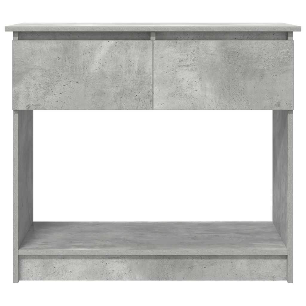 Console Table with Drawers Concrete Grey 85.5x38.5x74.5 cm